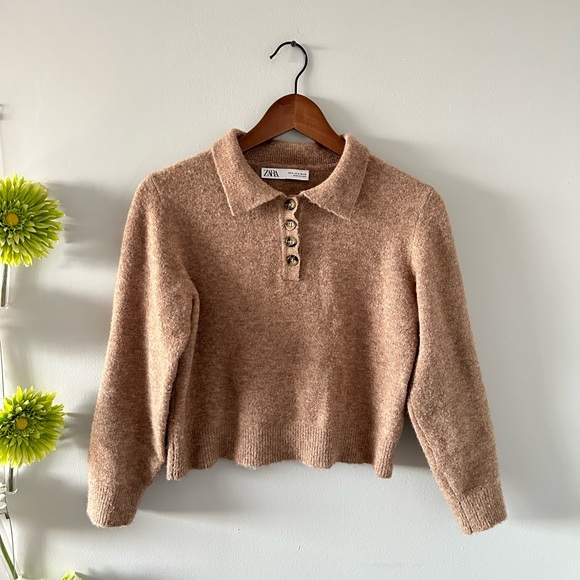 ‼️SOLD Zara | Camel soft sweater - Picture 8 of 9